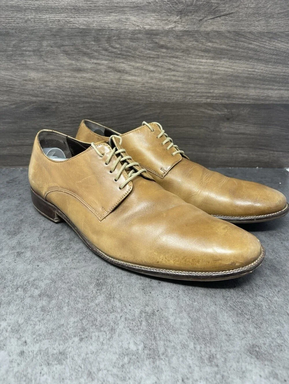 Cole Haan Williams Plain Toe Oxfords Mens Size 12 Brown Leather Lace Up